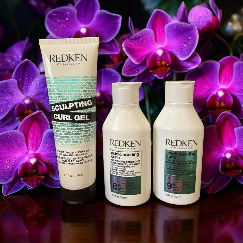 Redken Acidic Bonding Curls Shampoo Conditioner Sculpting Curl Gel 8.5 oz